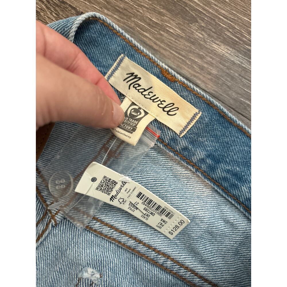 NWT Madewell Low-Slung Straight Jeans In Sevilla Wash Size 27 - Picture 7 of 11